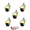 Service Caster 2 Inch Bright Brass Hooded Grip Ring Ball Casters, 5PK SCC-GR01S20-POS-BB-716-5 - alternate 3